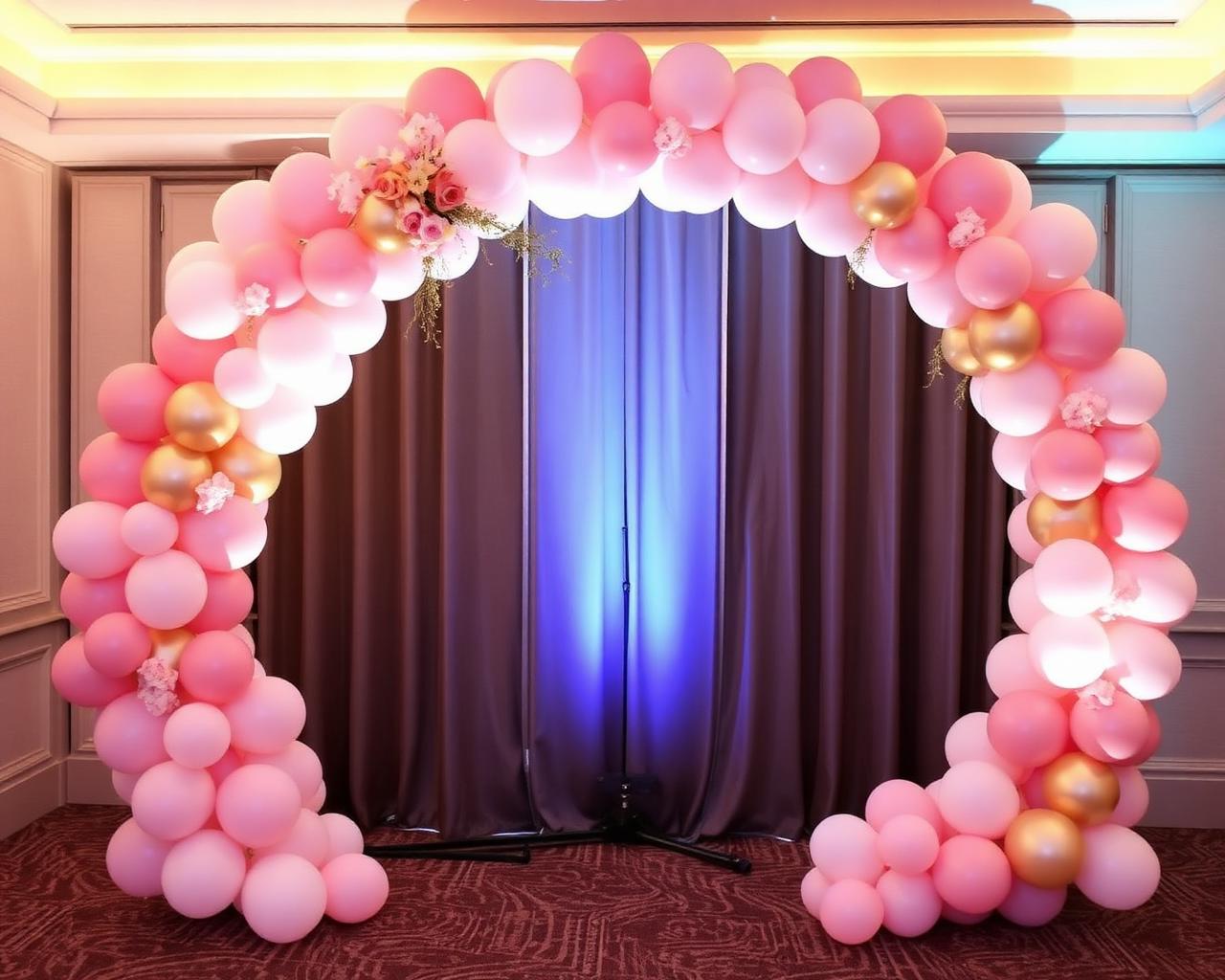 Balloon circle backdrop