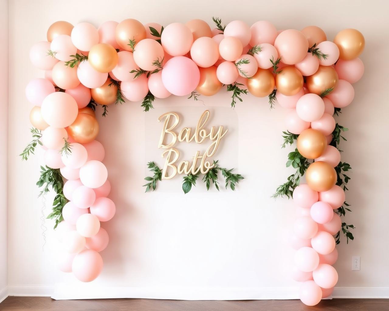 Custom balloon wall installation