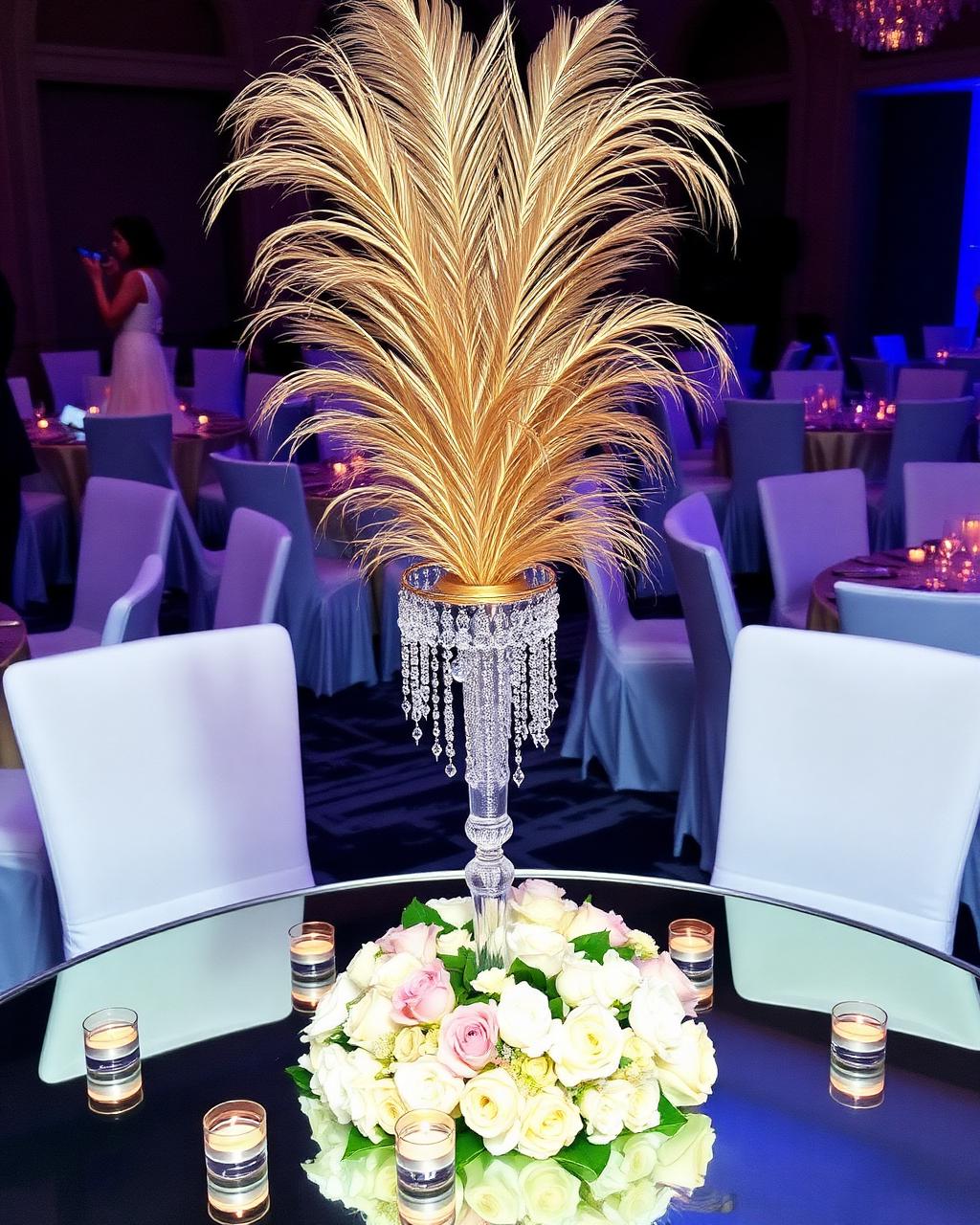 Feather centerpiece